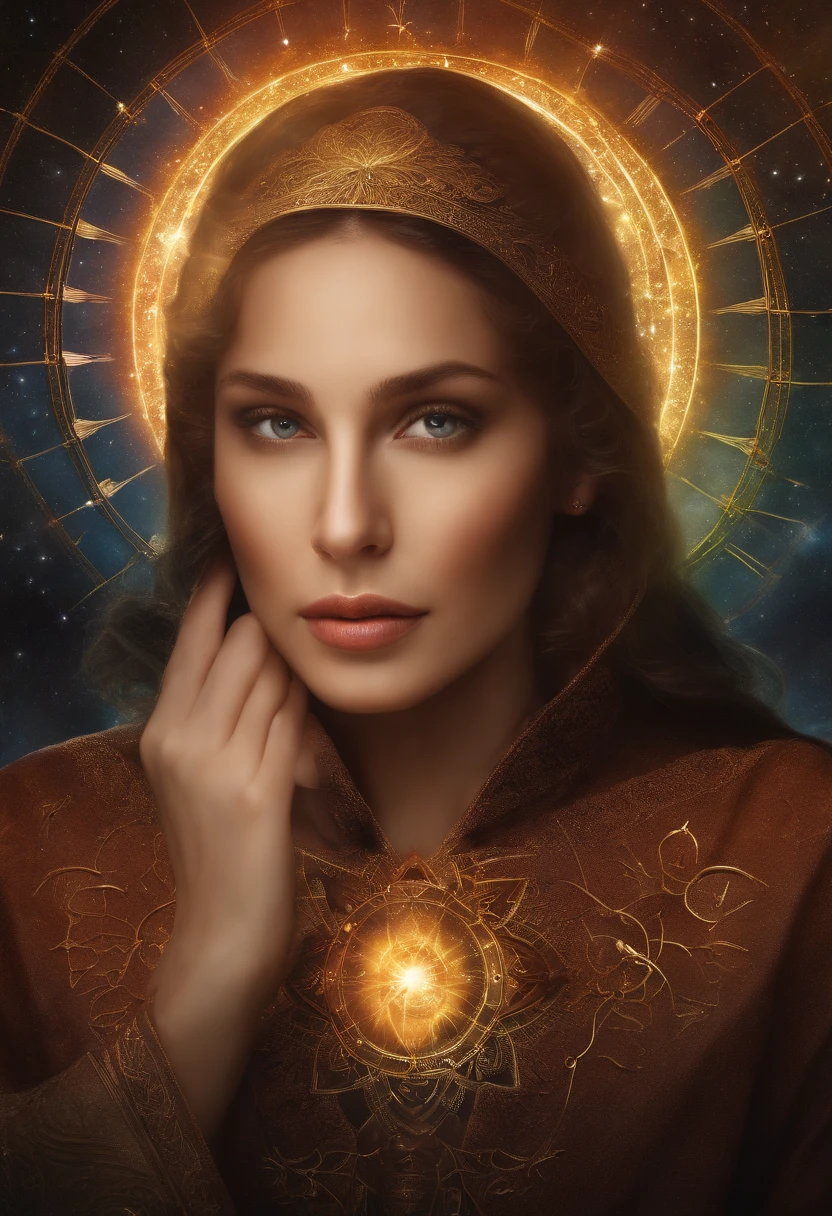 best quality,highres,ultra-detailed,astrology,medicine,illustration,astrological signs,beautiful detailed eyes,beautiful detailed lips,astrologer with stethoscope,astrological symbols,astrological charts,astrology books,medical equipment,herbs and plants,holographic display of human body,cosmic background,nebula colors,soft lighting,doctor's coat,mystical aura,horoscope predictions,ancient wisdom,careful diagnosis,traditional healing methods,human anatomy,scientific research,careful examination,intuitive insights,interstellar journey,wellness and balance,holistic approach,astrological readings,medical diagnoses,healing energy,ancient remedies,celestial bodies,mystical healing powers,human body interconnectedness,spiritual guidance,vibrant colors,serene atmosphere