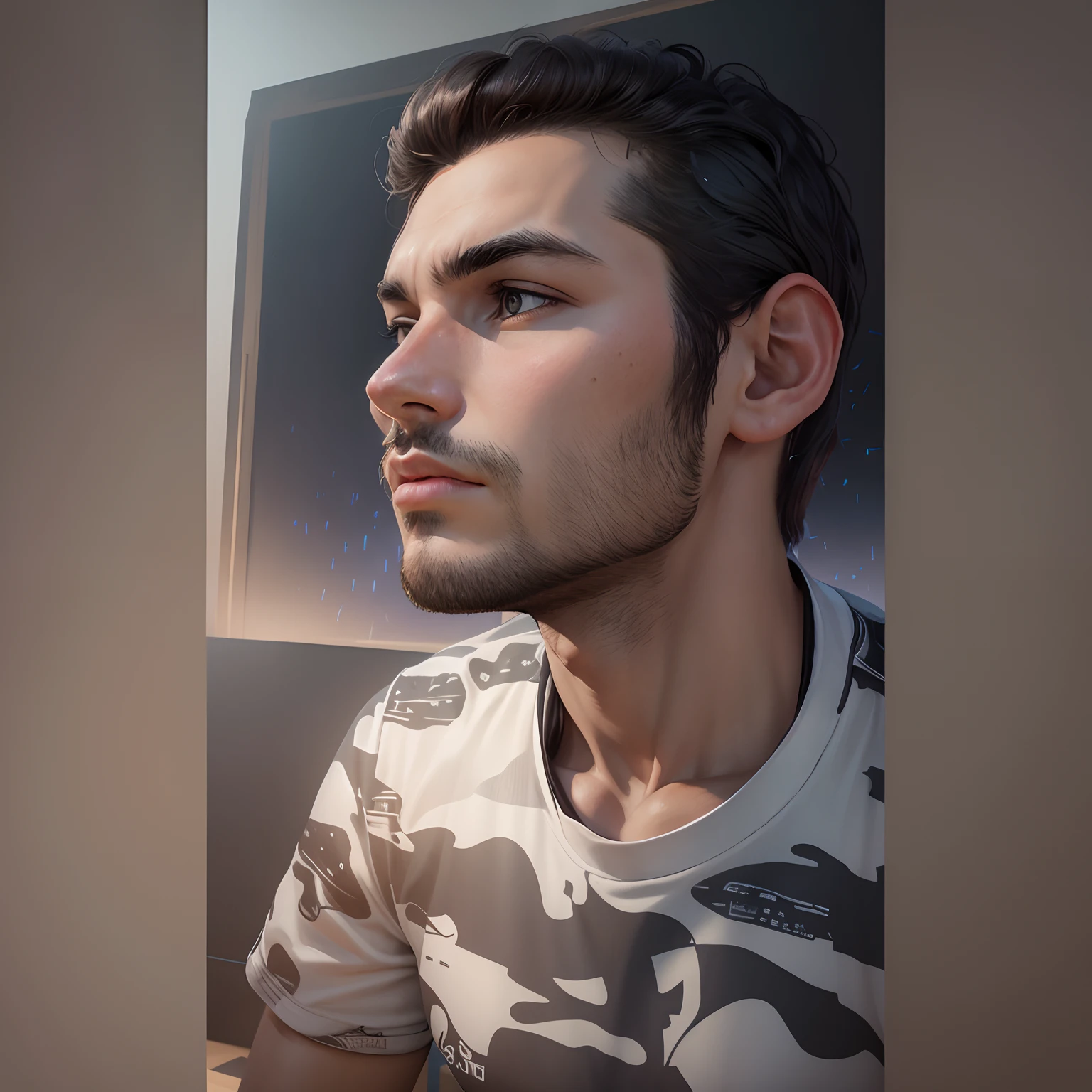 Make it as a best profile photo, male, protarit, realistic