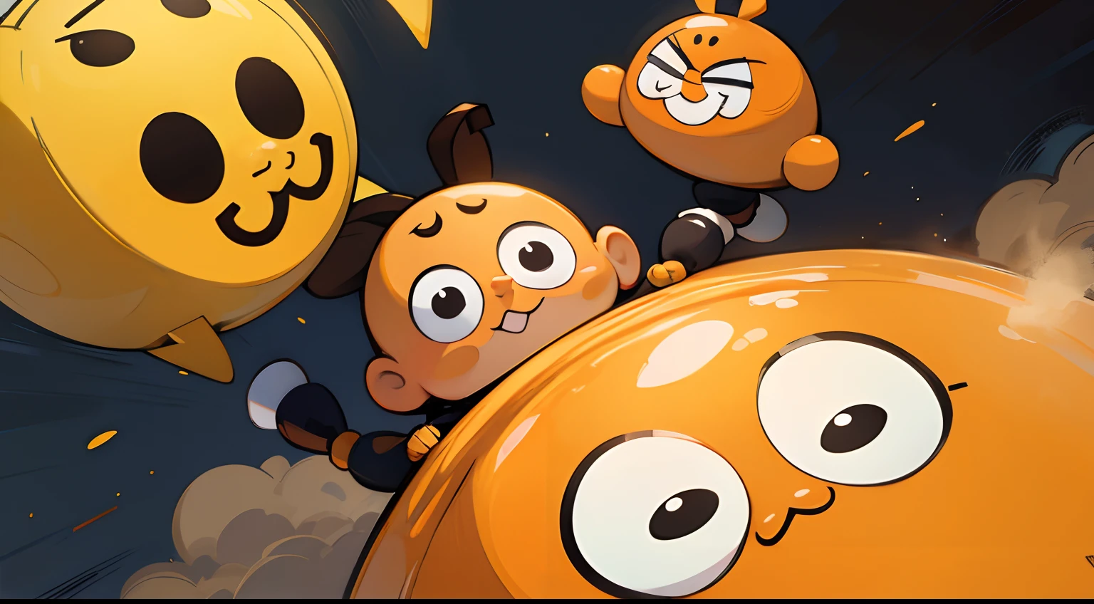 Anpanman, Brettman,Curry Panman,3 people