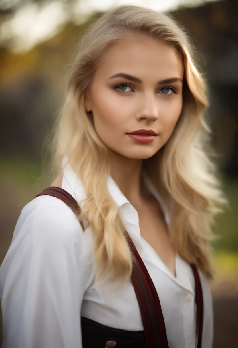 a blond　Beautuful Women　High school students