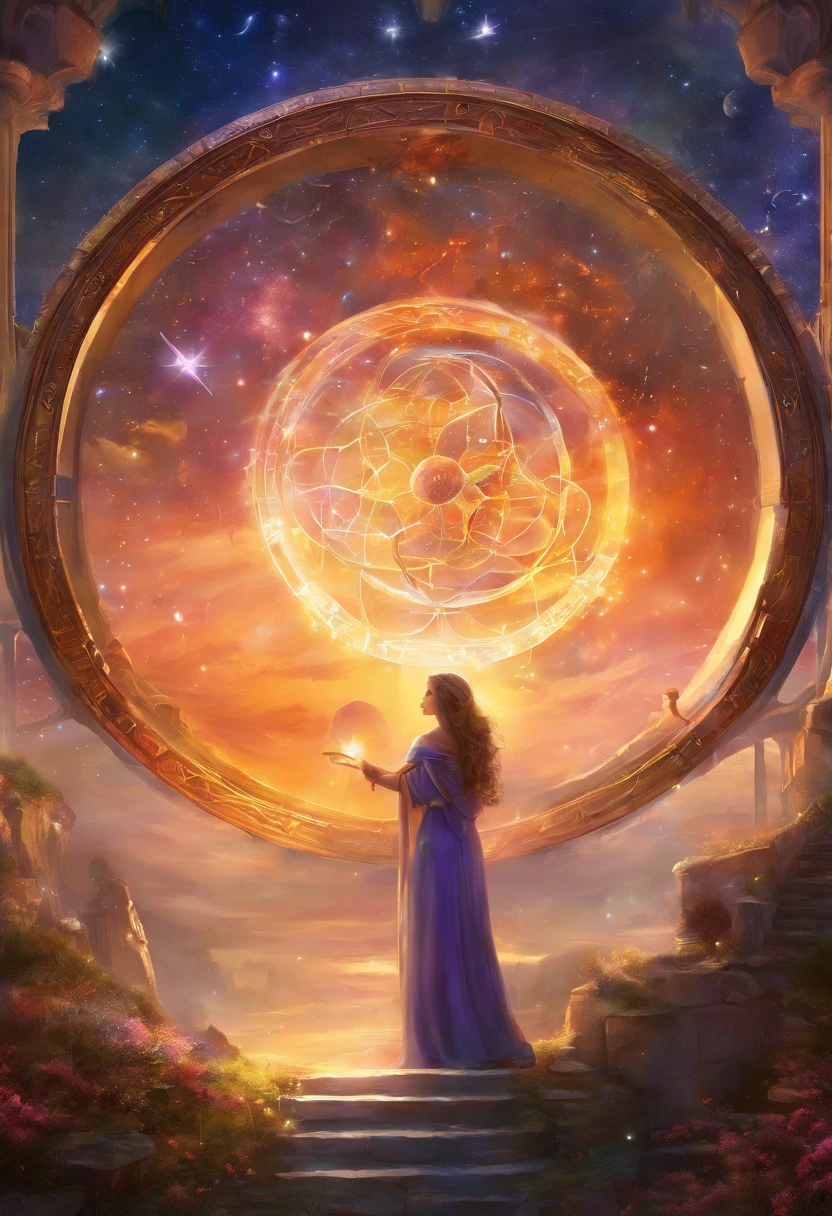 Create an image illustrating 5 ways astrology can help predict future health. Imagine scenes involving planets, human organs, and astrological symbols to illustrate the impact of astrology on health for all of life as the universe is seen in a glass jar by greg rutkowski and thomas kinkade 4k trending on artstation hd digital art oil painting digital art
