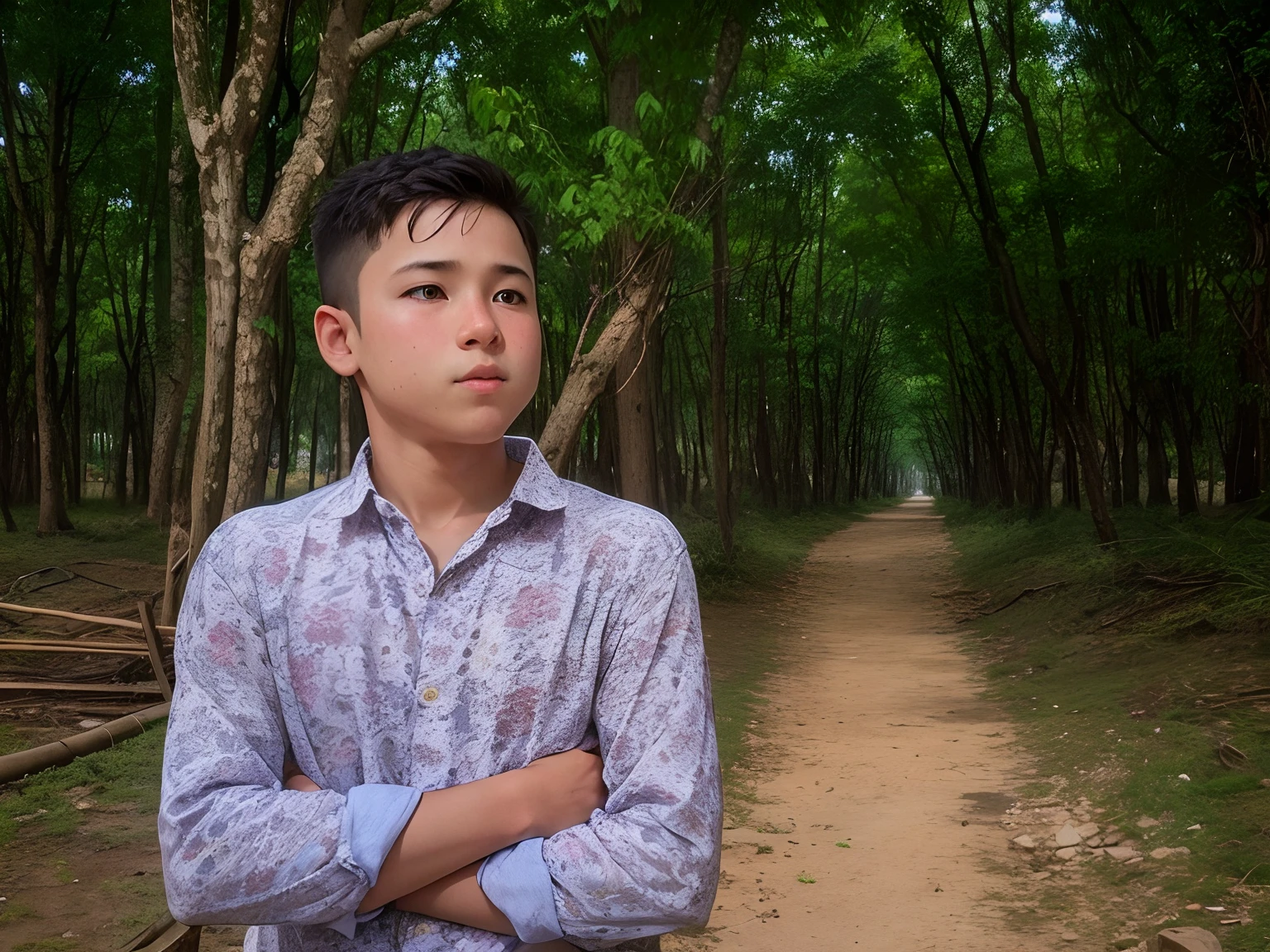 15 year young boy mascular cute baby