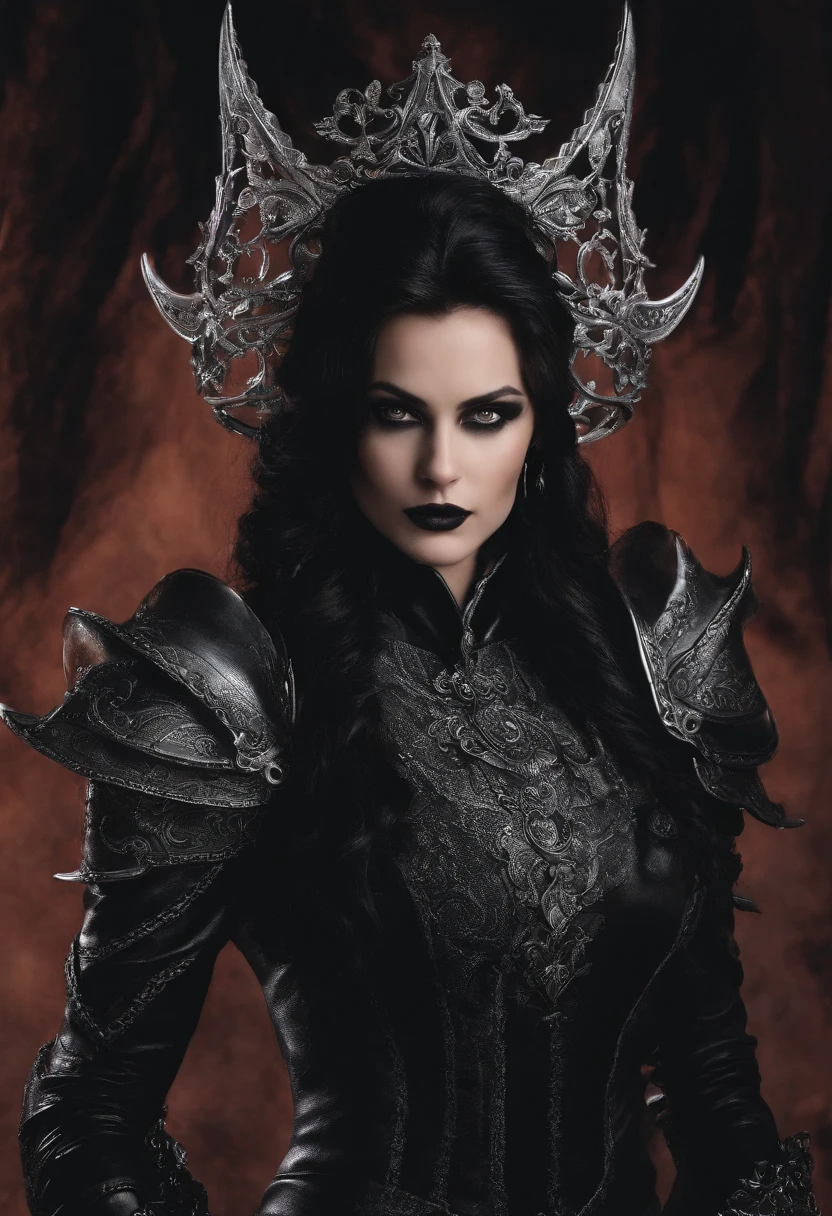 1 Mulher, adulto, Mulher, cabelos pretos, Mulher, olhos finamente detalhados, retrato, olhando para o espectador, sozinho, rosto detalhado, (Horror Sangrento), pale, dark and rough black leather clothing, gothic scenario, discretion, disguised, noite, Sombras, mistborn, (Dutch angle), boca fechada, pele branca palida, morto-vivo, renascido, fantasma, Olhos azuis Brilhantes, olhos brilhantes, OLHOS BRILHANTES LUMINOSOS, homem de cabelo longo preto, cabelo preto, Cabelos longos amarrados, com um olho azul brilhante com veias negras, Use uma jaqueta preta longa, Like a blood hunter, Nas costas, ele carrega uma espada, He is engulfed in flames and is fighting various monsters of the night., encarnando uma dura batalha para proteger Barovia e seus habitantes. Anime dos anos 80 ainda, retro fashion, Dungeon and Dragons Personagem Dark Fantasy Arte Digital Muted Pastel Colors, muted retro colors, CRT TV Screen por Tsukasa Hojo e Toshihiro Kawamoto -