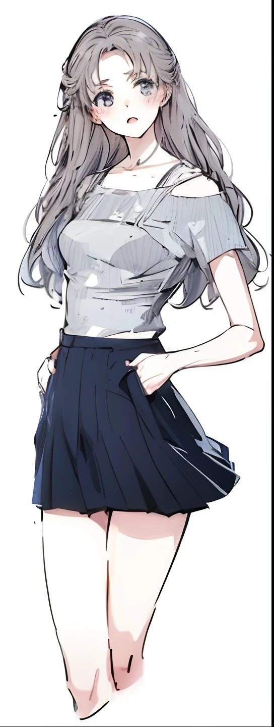 The girl is painted in chibi art style, Reminiscent of Nendoroid figurines. The overall artwork is、Stylized to resemble cute anime visuals, Influenced by Yuruyuri anime