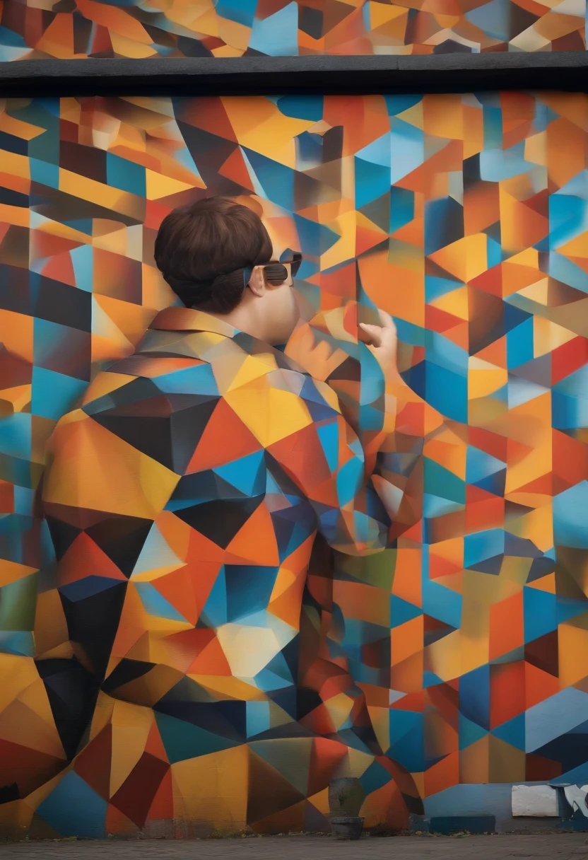 (aquila ),(melhor pose),(best angle), (better expression), Eduardo Kobra acolchoamento ,multidimensional geometric wall PORTRAIT, arte, Chibi,Yang08k, lindo, Colouring,