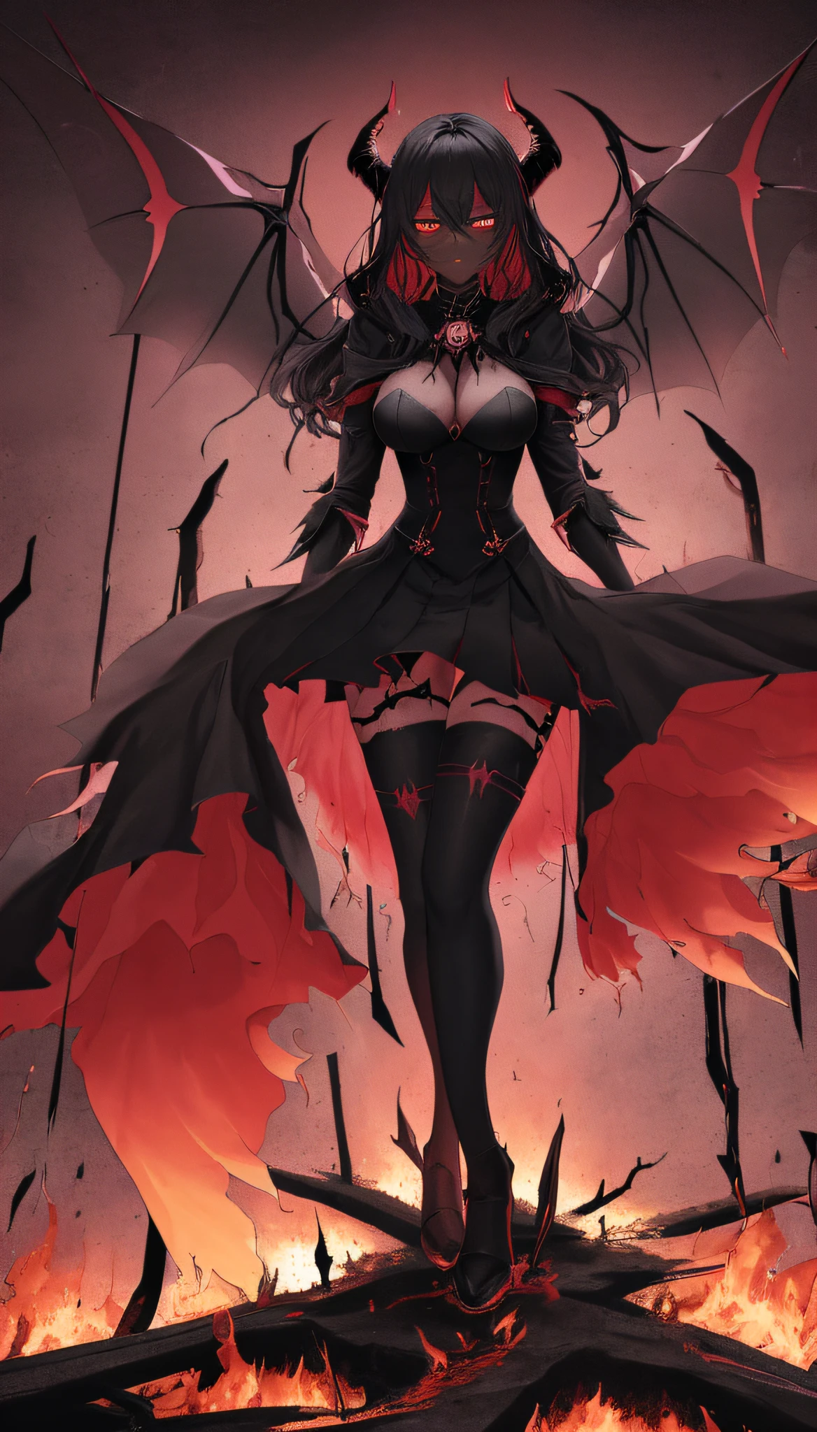 (dark skin), (demon horns), large breasts,
Immortal temptation takes over my mind
Condemned
Fallen weak on my knees, summon the strength
Of mayhem
I am the storm that is approaching
Provoking black clouds in isolation
I am reclaimer of my name
Born in flames, I have been blessed
My family crest is a demon of death
Forsakened, I am awakened
A phoenix's ash in dark divine
Descending misery
Destiny chasing time
Inherit the nightmare, surrounded by fate
Can't run away
Keep walking the line between the light
Led astray
Through vacant halls I won't surrend5r
The truth rev5aled in eyes of ember
We fight through fire and ice forever
Two souls once lost, and now they remember
I am the storm that is approaching
Provoking black clouds and isolation
I am reclaimer of my name
Born in flames, I have been blessed
My family crest is a demon of death
Forsakened, I am awakened
A phoenix's ash in dark divine
Descending misery
Destiny chasing time
Disappear into the night
Lost shadows left behind
Obsession's pulling me
Fading, I've come to take what's mine
Lurking in the shadows under veil of night
Constellations of blood pirouette
Dancing through the graves of those who stand at my feet
Dreams of the black throne I keep on repeat
A derelict of darkness, summoned from the ashes
The puppetmaster congregates all the masses
Pulling strings, twisting minds as blades hit
You want this power? Then come try and take it
Beyond the tree
Fire burns
Secret love
Bloodline yearns
Dark minds embrace
Crimson joy
Does your dim heart
Heal or destroy?
Bury the light deep within
Cast aside, there's no coming home
We're burning chaos in the wind
Drifting in the ocean all alone