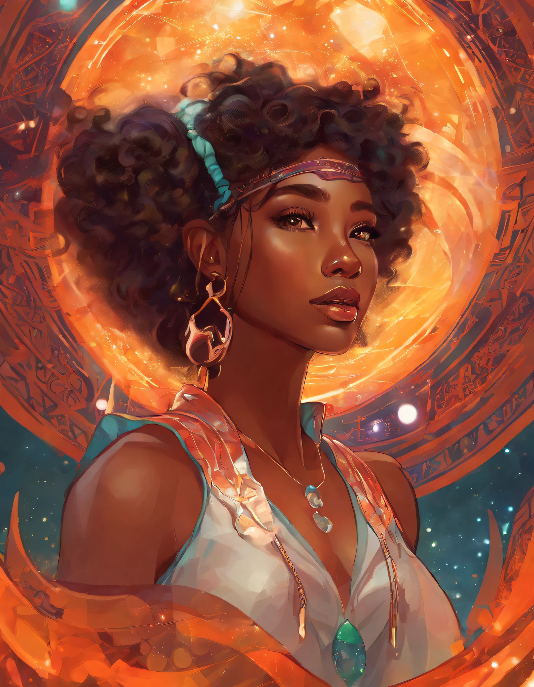 A girl named Aranza in a basketball court,illustratio,ultra-detailed,stadium lights,vivid colors,beautiful detailed eyes,beautiful detailed lips,athletic attire,dribbling the ball,confident gaze,energetic pose,playing with passion,fans cheering in the background, Onyx tones.