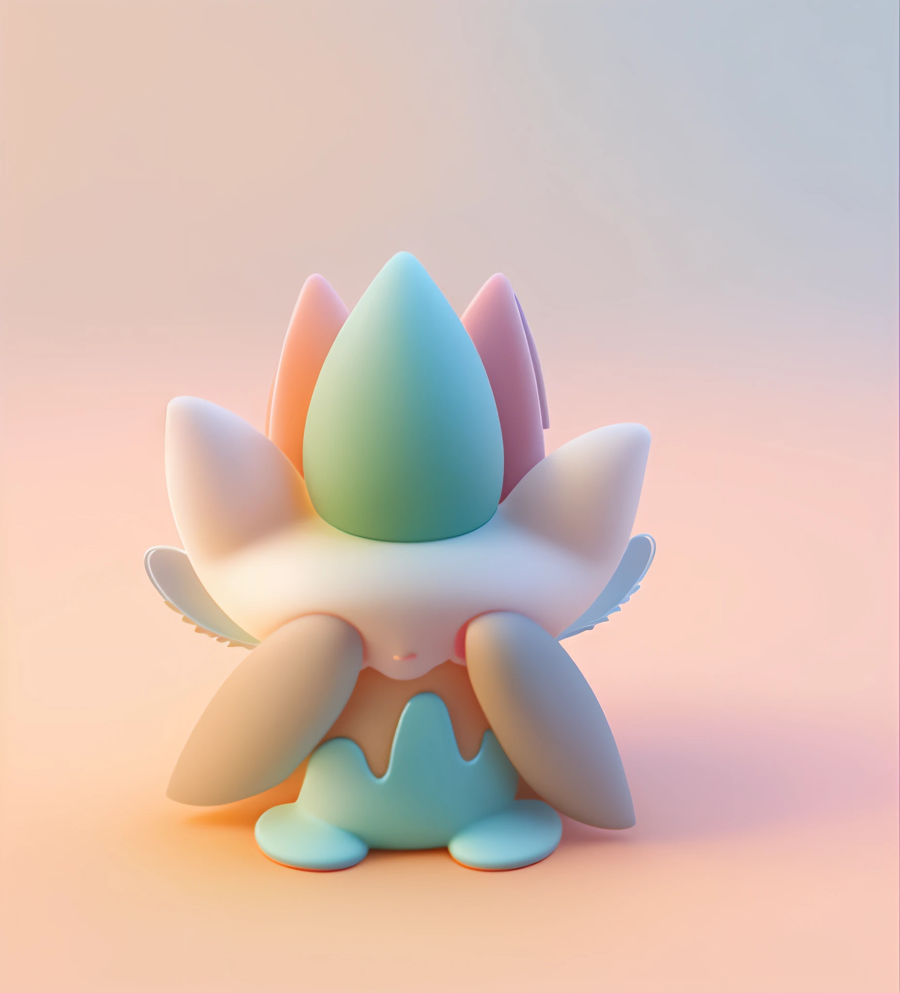 IP Image, C4D Modeling, 3D Rendering, Clay Material, Pastel Colors, Cute Characters, Blind Box Figurine Texture
