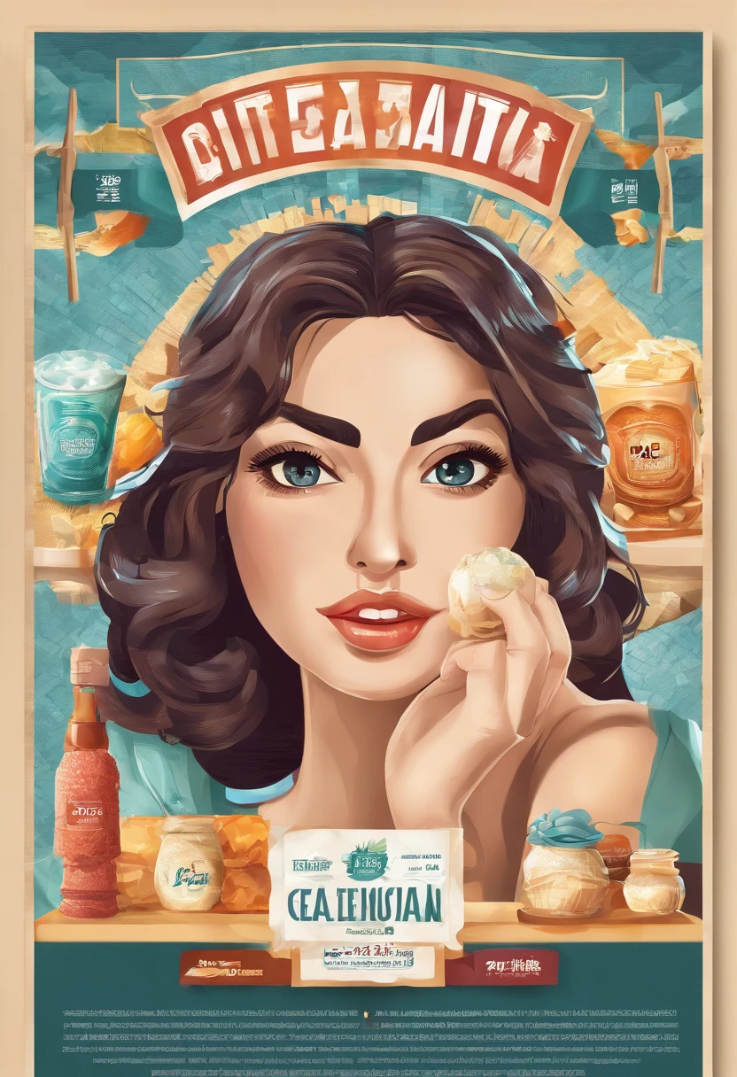 Publicidad para venta de gelatina mosaico