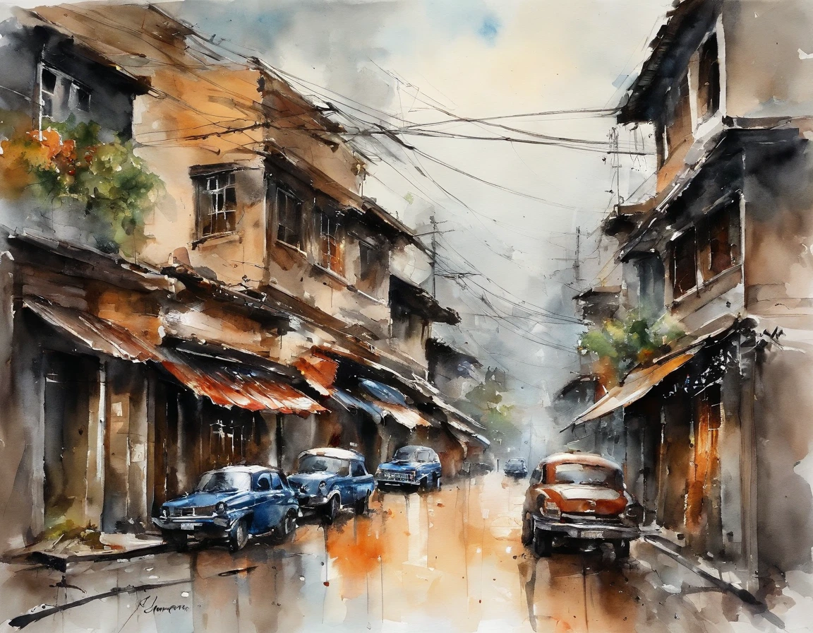 There is a street with traffic lights and buildings in the background, japanese downtown, japanese town, cyberpunk streets in vietnamese, photograph of the city street, vietnamese street, Empty cityscape, Deserted Shinjuku Junk Town, street level view, Residential area, HaNoi- esque town, In the middle of the city, vietnamese city, cyberpunk gunma prefecture