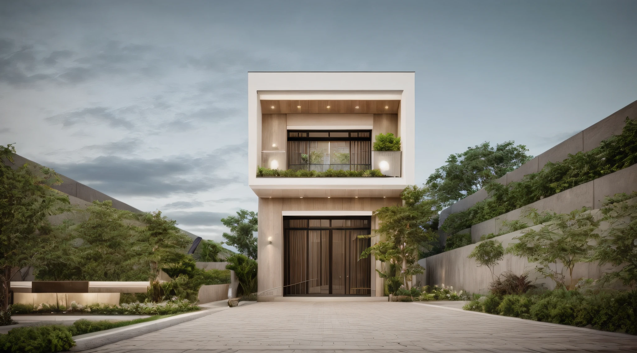 modern house, detail, realistic, Mable face in first floor, Masterpice