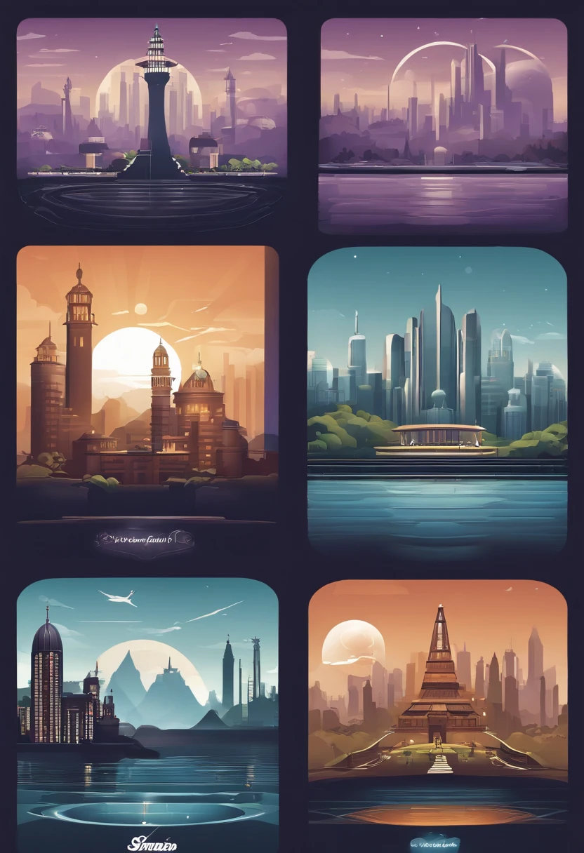 Generate a svg vector logo using the image as a reference. This will be a UI for this game "A world of floating cities - Starting from scratch and building them out into a lush habitable station around resources. A large scale multiplayer tile based chill building game with a unique in-game economy." Line art only, vector SVG format only. two tone only.