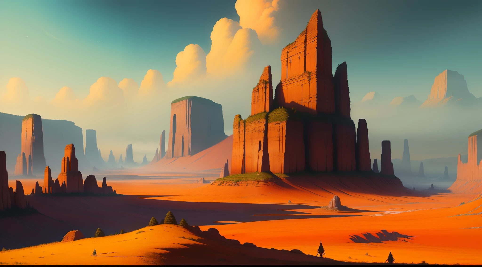 Straight up from a fantasy landscape painting