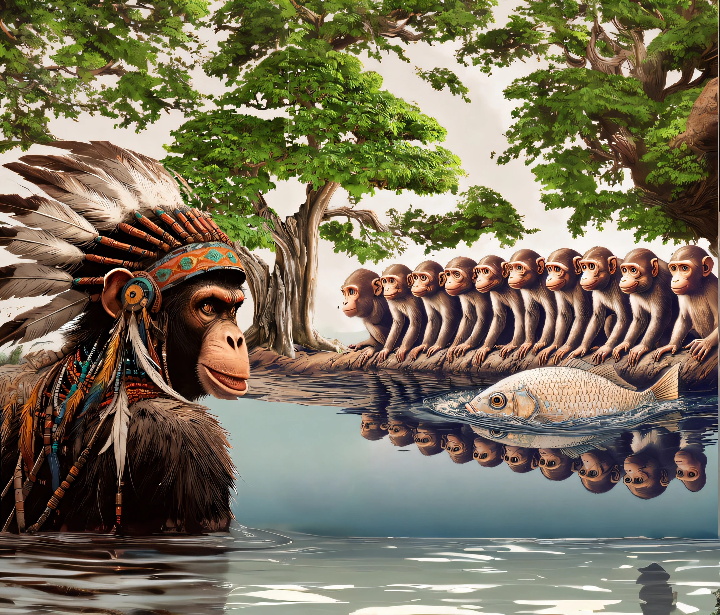 Make a comic strip without color drawing only about the theory of evolution