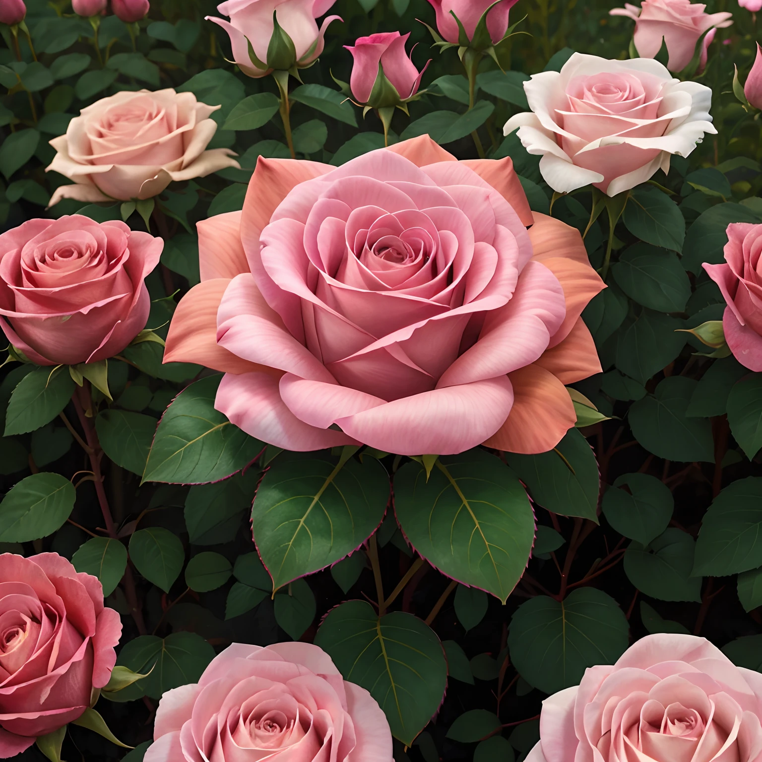 english rose, plant, pink, rose plant, garden, pink, pink