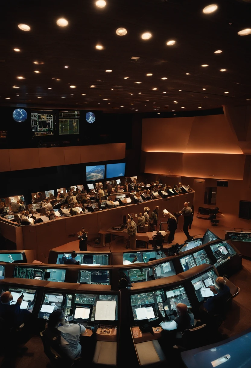 Applause and celebrations from the mission control team