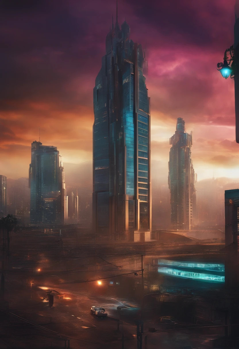 Dystopian city