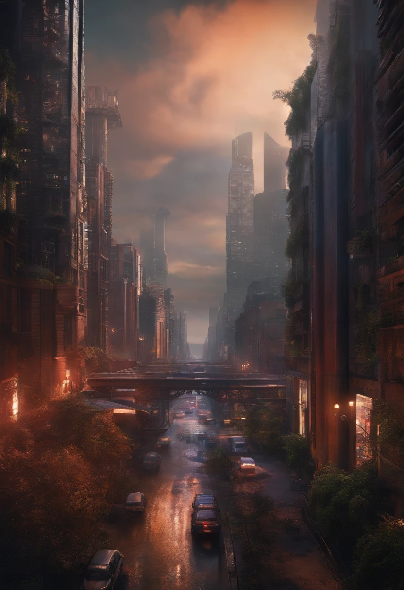 Dystopian city