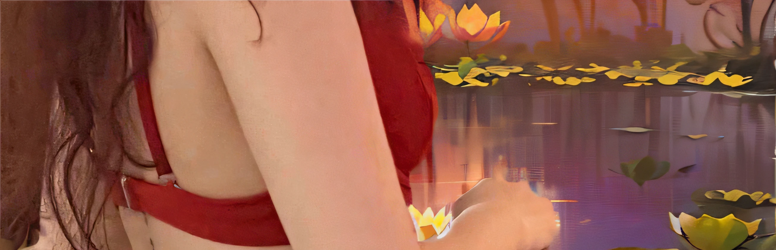 lake of lotus flower