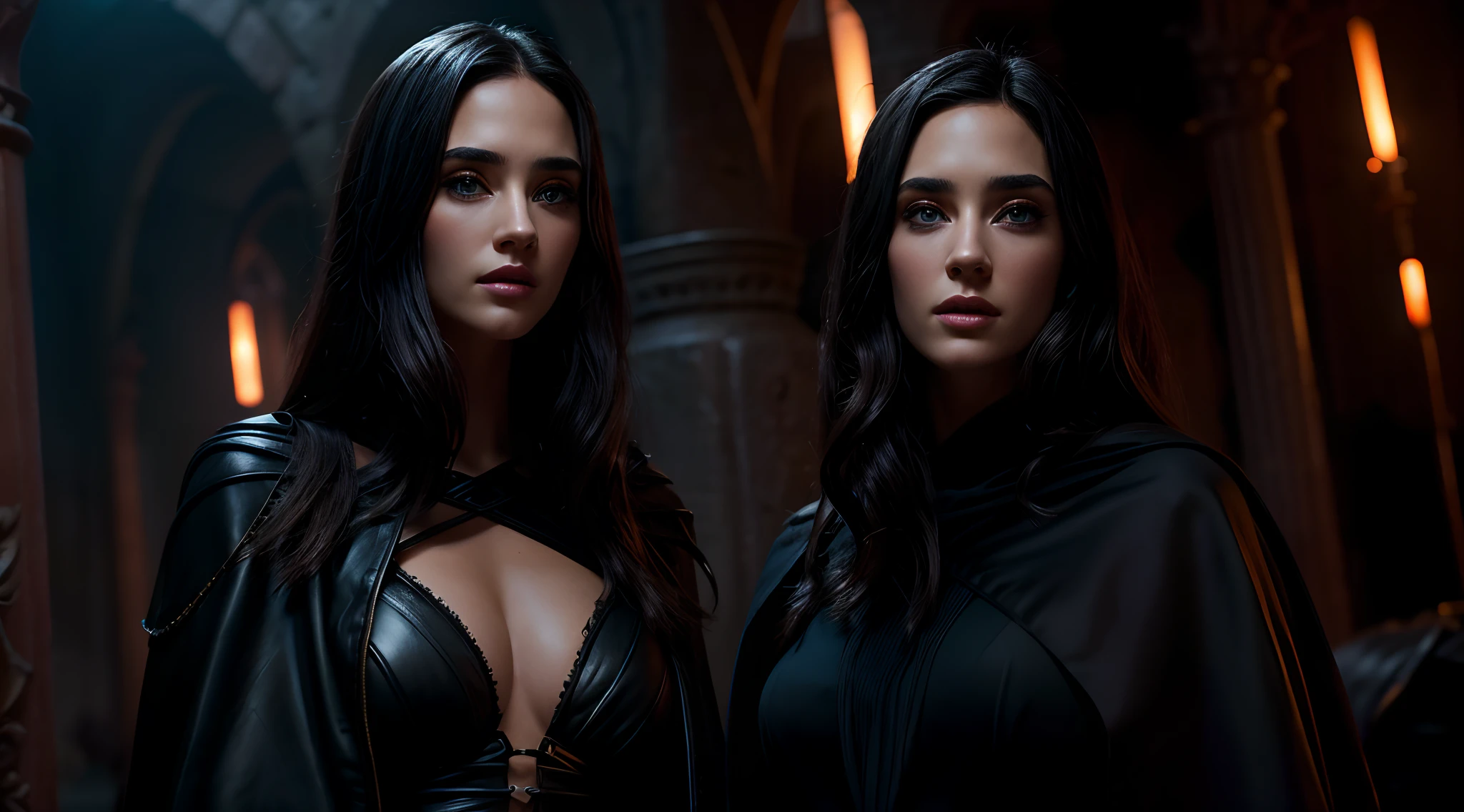 a girl in a dungeon,illustration,beautiful detailed eyes,beautiful detailed lips,extremely detailed face,long eyelashes,soft skin,feminine features,(best quality,4k,8k,highres,masterpiece:1.2),ultra-detailed,realistic:1.37,vivid colors,portraits,warm and vibrant tones,natural lighting