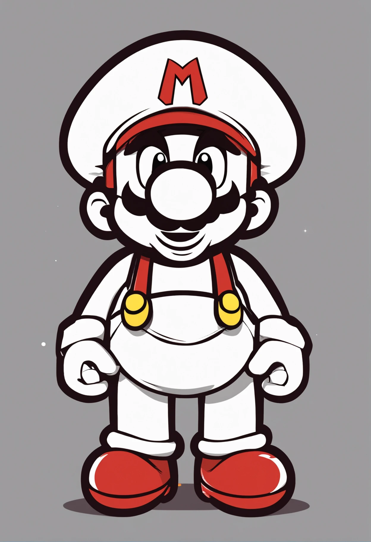 (Mario), design de personagens, Nintendo Super Mario, (olhos azuis, red hat, terno vermelho, blue suspenders, luvas brancas, )super bonito estilo caixa cega, Chibi, corpo inteiro, exaggerated expressions and actions, fundo limpo, Destaques iridescentes brilhantes, studio lighting, Atmospheric Illumination, com textura requintada, High detail, high resolution, c4d, ..3d, Liquidificador, 8k, best quality, Ultra High Definition