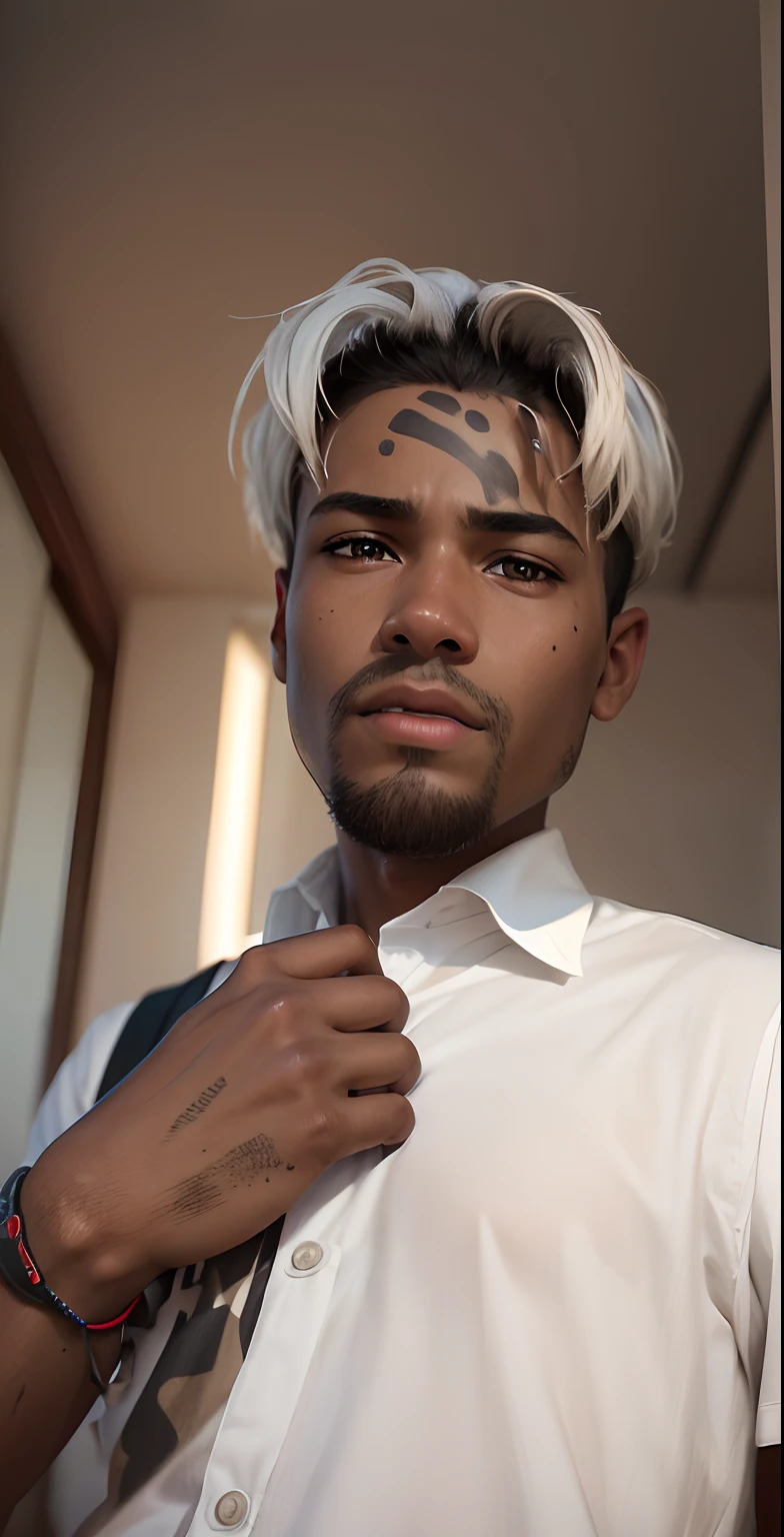 boy, cute, Hyenaboy, dirty, white shirt,8k ultra realistic