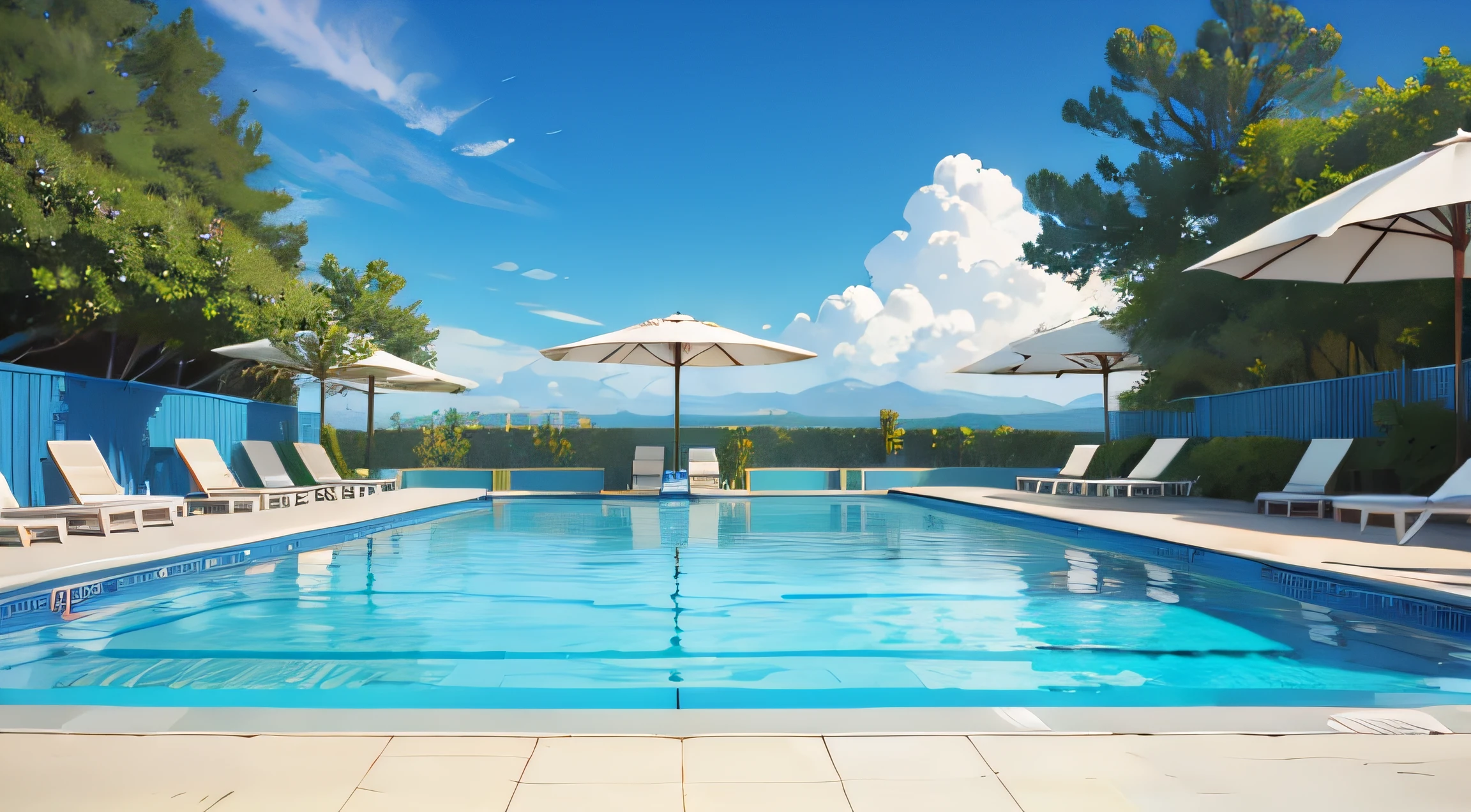 poolside background no people
