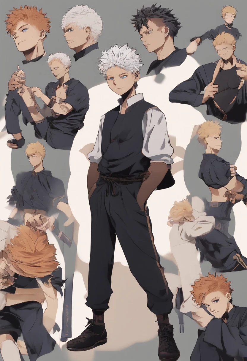 Design adesivo 2D, Personagem de anime, jujutsu kaisen, para meninos e meninas design de camiseta, Colagem, fantasia, 32 bits, 35-70mm, Logo, Highlight lighting, pencil drawing, O efeito livro, anime, kitsch