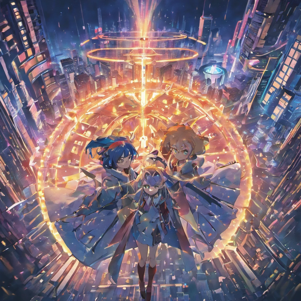 Future city, universe, technology, magic, reality,
