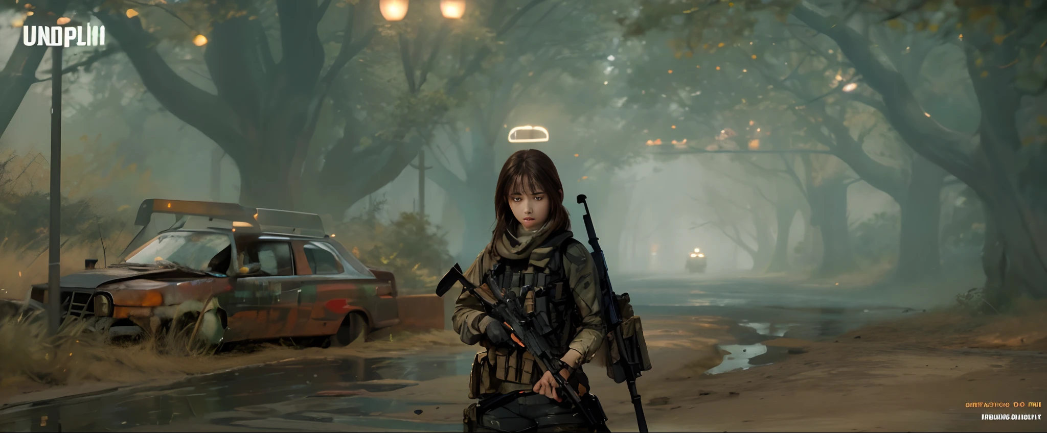 1girll, (Photorealistic)++, Beautiful lighting, masutepiece++, Best Quality++, Realistic, Full body portrait、frombelow, realphoto, intricate detailes, depth of fields, 1 girl, Soldier girl brown medium hair、Sniper Rifle Handle, white military uniform, bulletproof vest, Holding an assault rifle, M16, In the city at night, Very detailed, Perfect face, Blue eyes, Beautiful lips, Colossal tits、Toned buttocks、, Small waist, tall, Kpop Idol, FujifilmXT3, Spectacular professional photography：by Ed Blinkey, Atey Ghailan, by Ghibli Studios, Authors：Jeremy Mann, Greg Manchess, Antonio Moro, trending on artstationh, Trending on CGSociety, Convoluted , high detailing , Sharp Focus, Impressive, Mid-Journey and Realist Art by Greg Rutkowski, Original image, 8K UHD,vector sub machingun