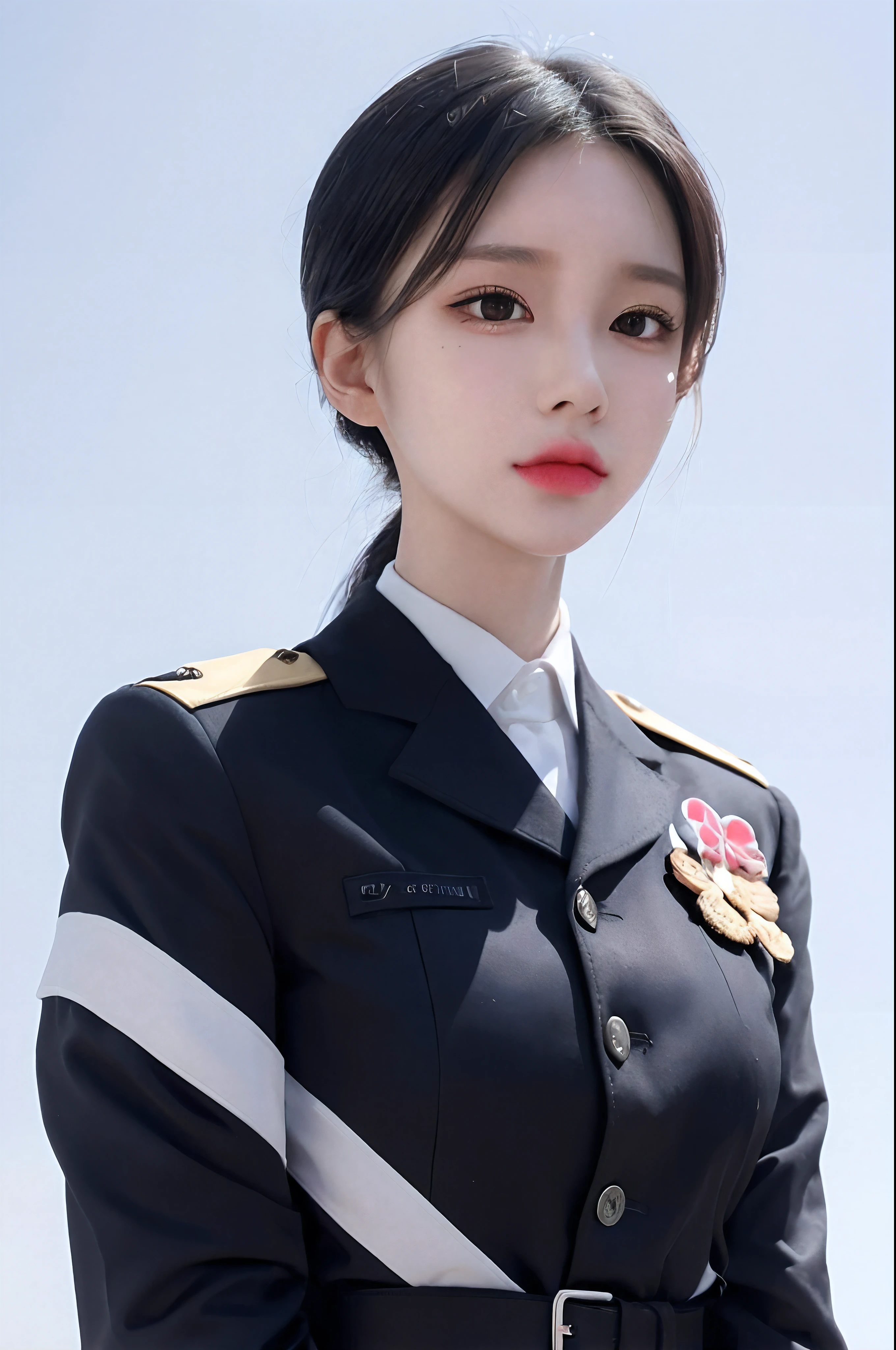 最high quality, masterpiece, 32k、Very detailed、Realistic、1 girl, Japanese women、Light blue military uniformのコスチューム、High Grade、High Gradeで未来的なセクシーなコスチューム, Light blue military uniform、US Army military uniform hat、Light blue military uniform、class seal、Wearing a light blue military uniform hat(military officer uniform hat), Cute face, (photo Actual:1.3),Edge lighting, (Skin with attention to detail:1.2), 8k超High resolution, Single-lens reflex camera, high quality, High resolution, 4K, 8k, Optimal ratio of four fingers to one thumb, (Actual:1.3), cute 1 girl, Realistic、Super Realistic、32k、Very detailed、masterpiece, 最high quality, beautiful girl, beauty、Gorgeous girl, Big Breasts, Big Ass, Narrow waist, Leg spread, Plenty of facial detail, City of the Future, Super detailed, High resolution, masterpiece, high quality, High resolution,