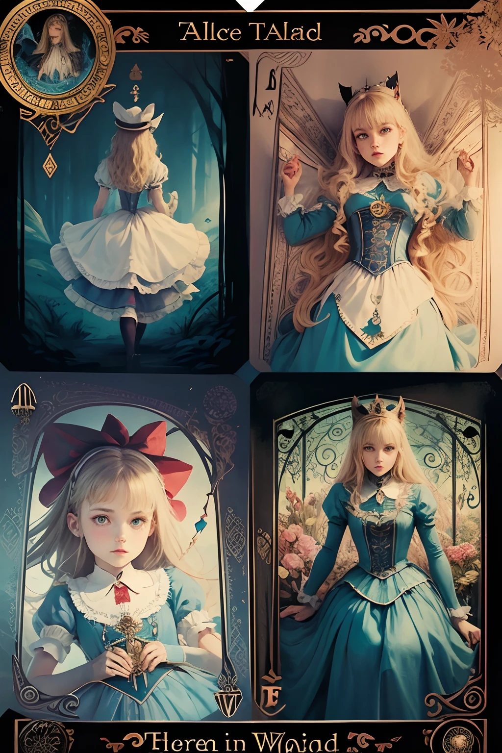 If alice in Wonderland was a (tarot card)