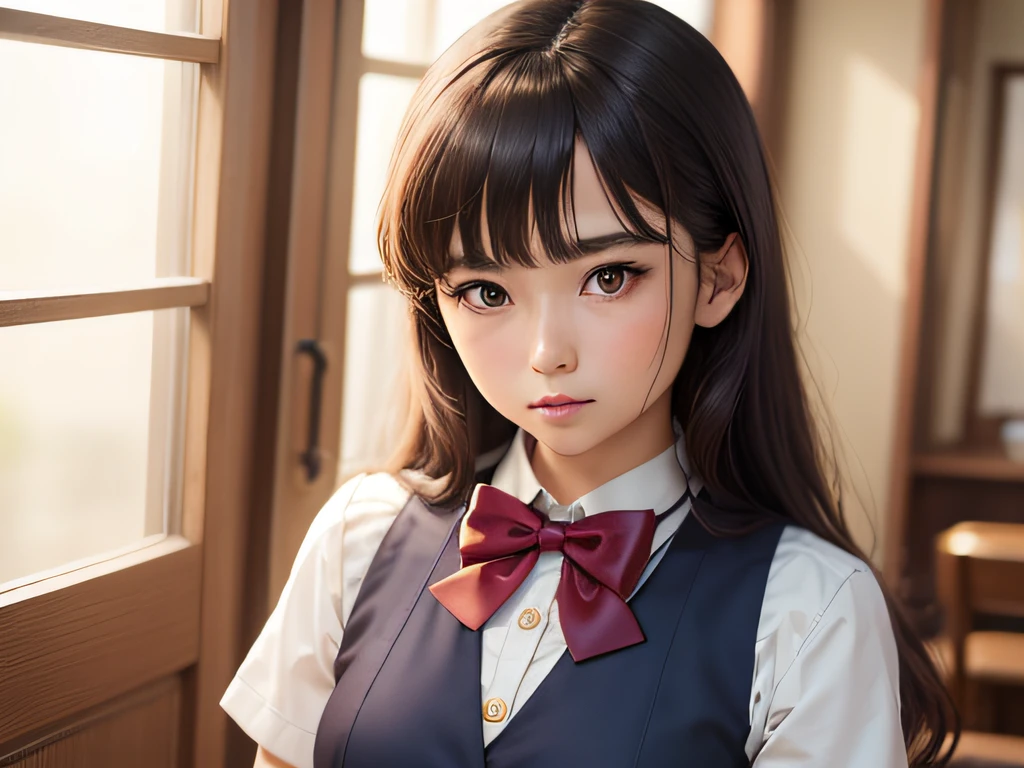 Woman School uniform Live-action I have a request seduces In love Feeling libido Interested in others a bow tie japanes 13age