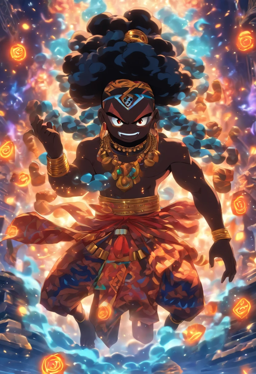 (((NYAME))) best quality, ultra-high resolution, 4K detailed CG, master piece,Nyame,Ashanti God,old ,Ghanaian Clothing,Ashanti Mythology,Ghana,((Supreme God Ashanri)) , African image, aesthetic, centered on screen