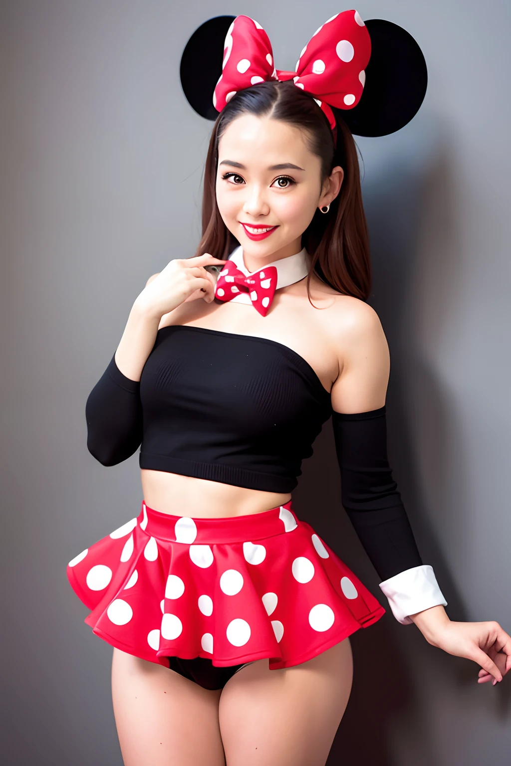 minnie mouse in a mini skirt