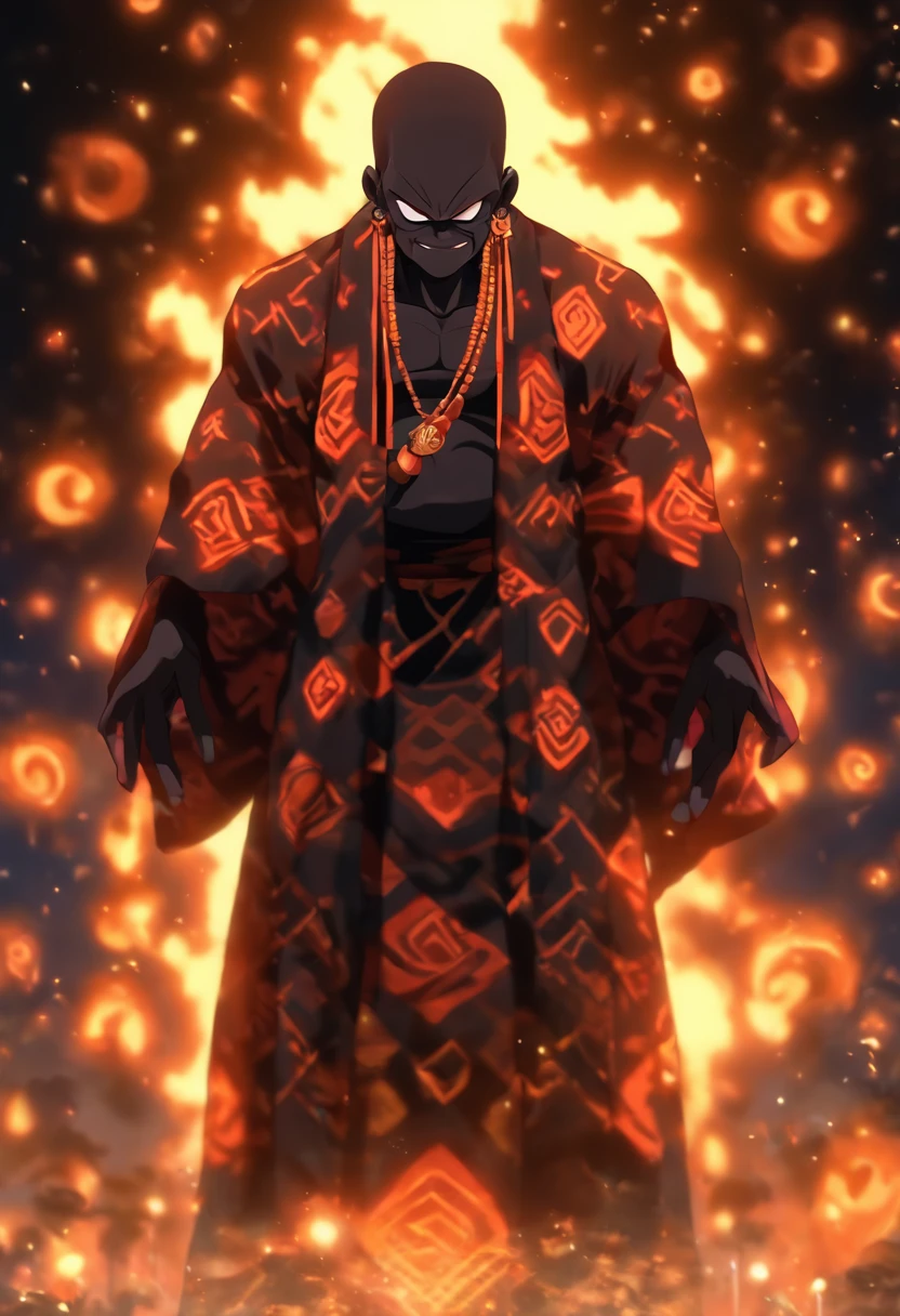 (((NYAME))) best quality, ultra-high resolution, 4K detailed CG, master piece,Nyame,man,old man,African God,old,black,Ghanaian clothing,African mythology,Ghana,((standing pose)) , Image African, aesthetic, screen-centered