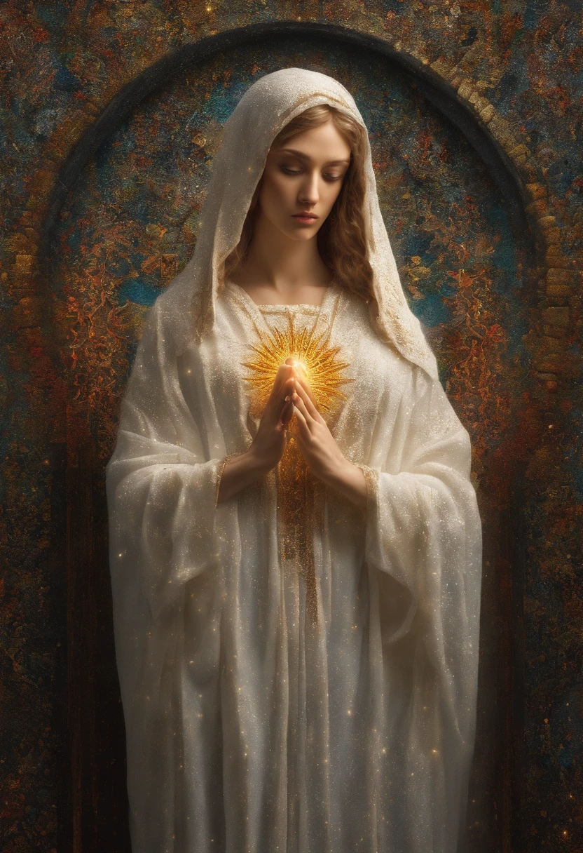 (symmetry),centered,a ((close)) up portrait,(virgin mary),a very thin white prime women with long hair and a beard,wearing a long white robe,35mm,natural skin,clothes detail, 8k texture, 8k, insane details, intricate details, hyperdetailedhighly detailed,realistic,soft cinematic light,HDR,sharp focus, ((((cinematic look)))),intricate, elegant, highly detailed