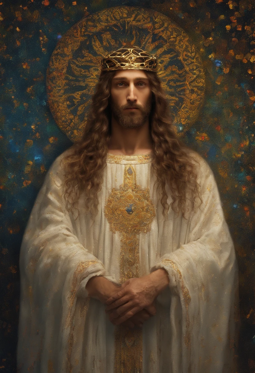 (symmetry),centered,a ((close)) up portrait,(baby-Jesus),a very thin white prime man with long hair and a beard,wearing a long white robe,35mm,natural skin,clothes detail, 8k texture, 8k, insane details, intricate details, hyperdetailedhighly detailed,realistic,soft cinematic light,HDR,sharp focus, ((((cinematic look)))),intricate, elegant, highly detailed