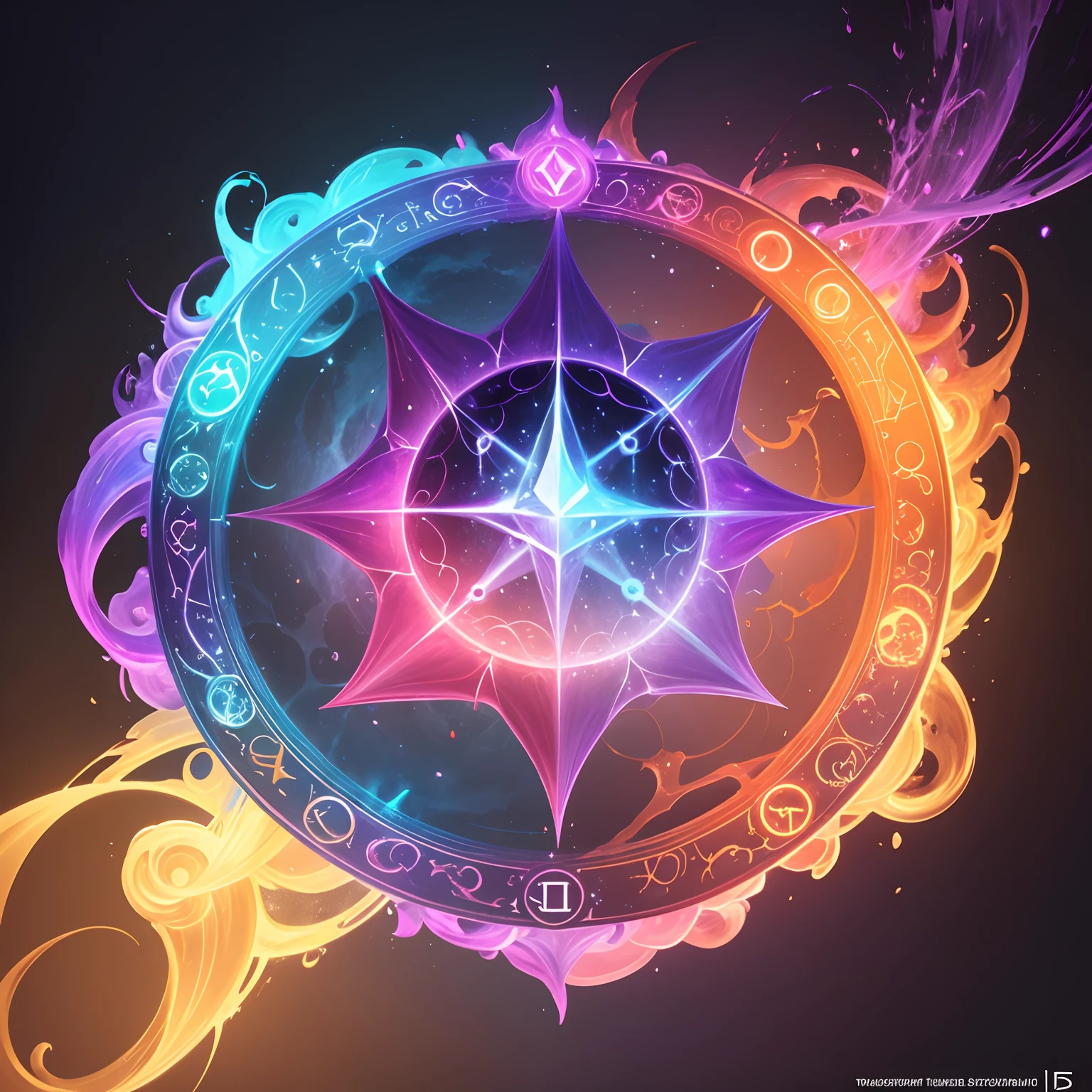 a vibrant logo representing transmutation magic. As a transmuter, you alter the physical properties of things, transforming creatures, objects, the natural world, and even yourself at your whim. It will be an icon on spell data for D&D app representing transmutation spells