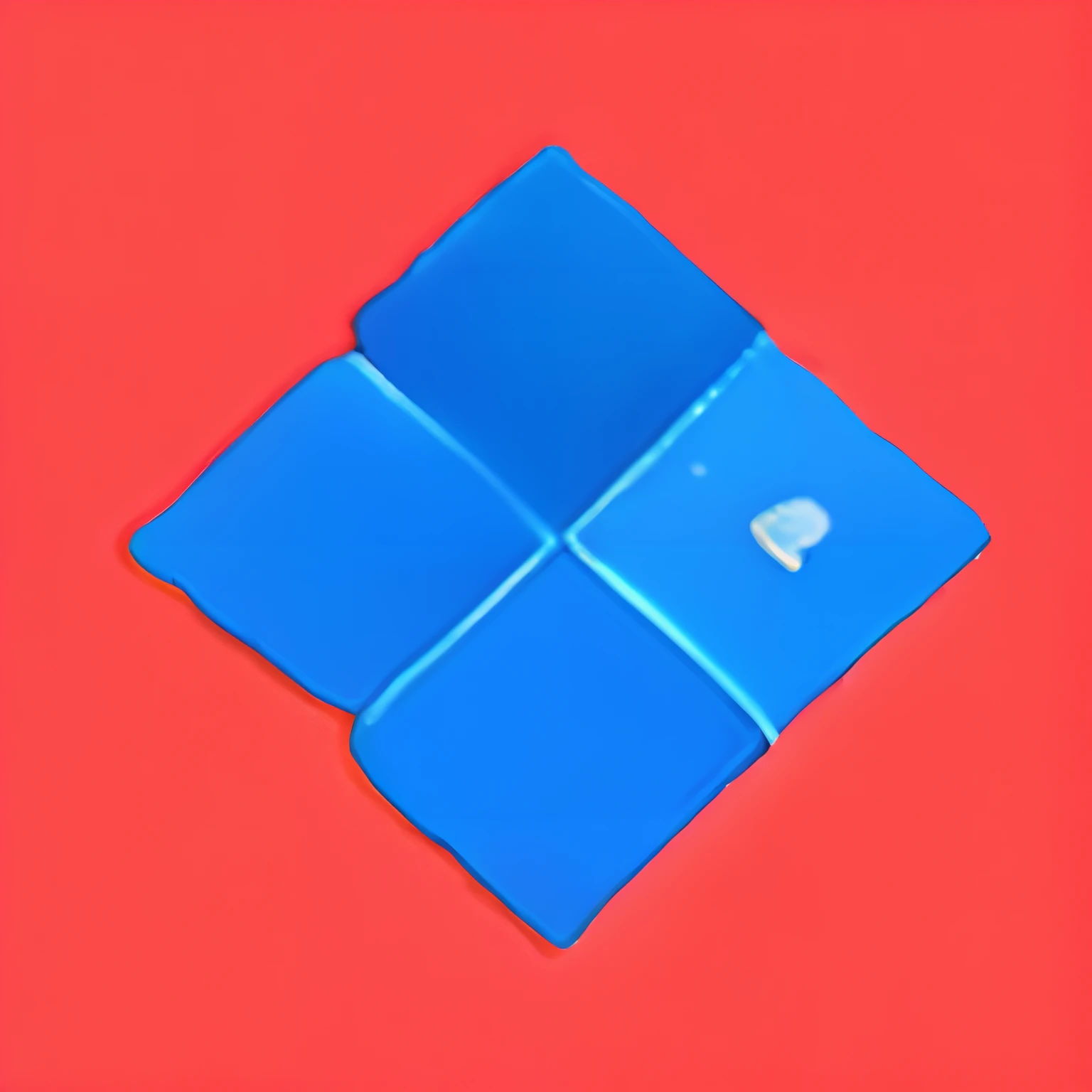 un rombo azul