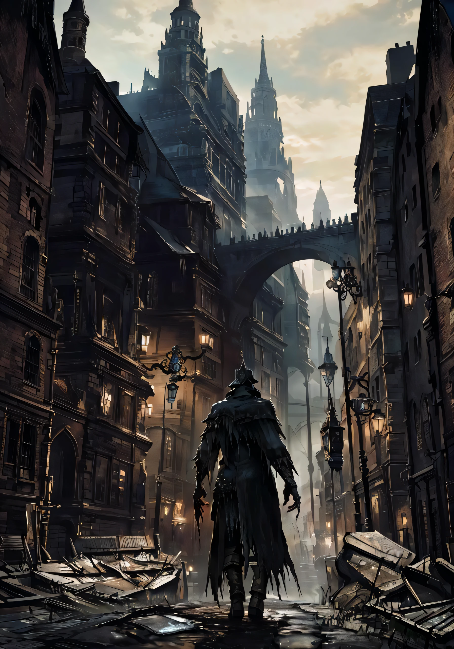Bloodborne, docter:1.5,monster,city:1.1, 1men:1.2,solo:1.2