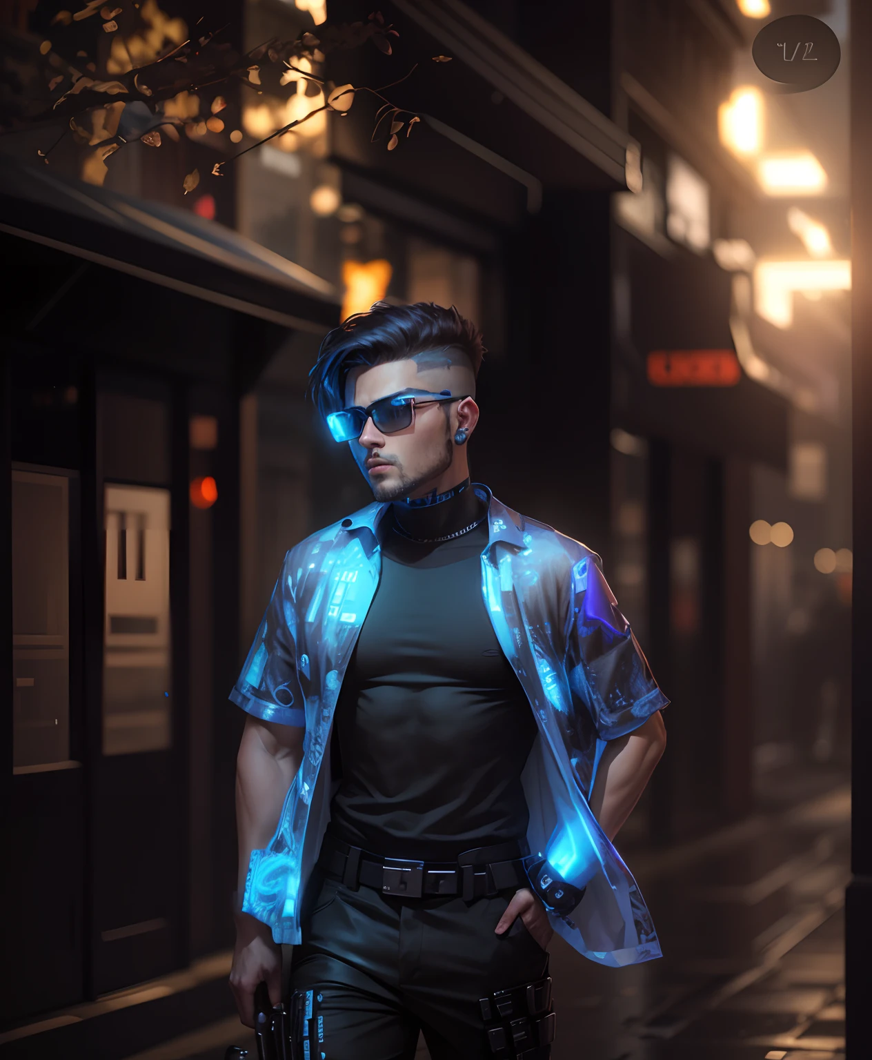 change background cyberpunk handsome boy, realistic face, 4k, ultra realistic,