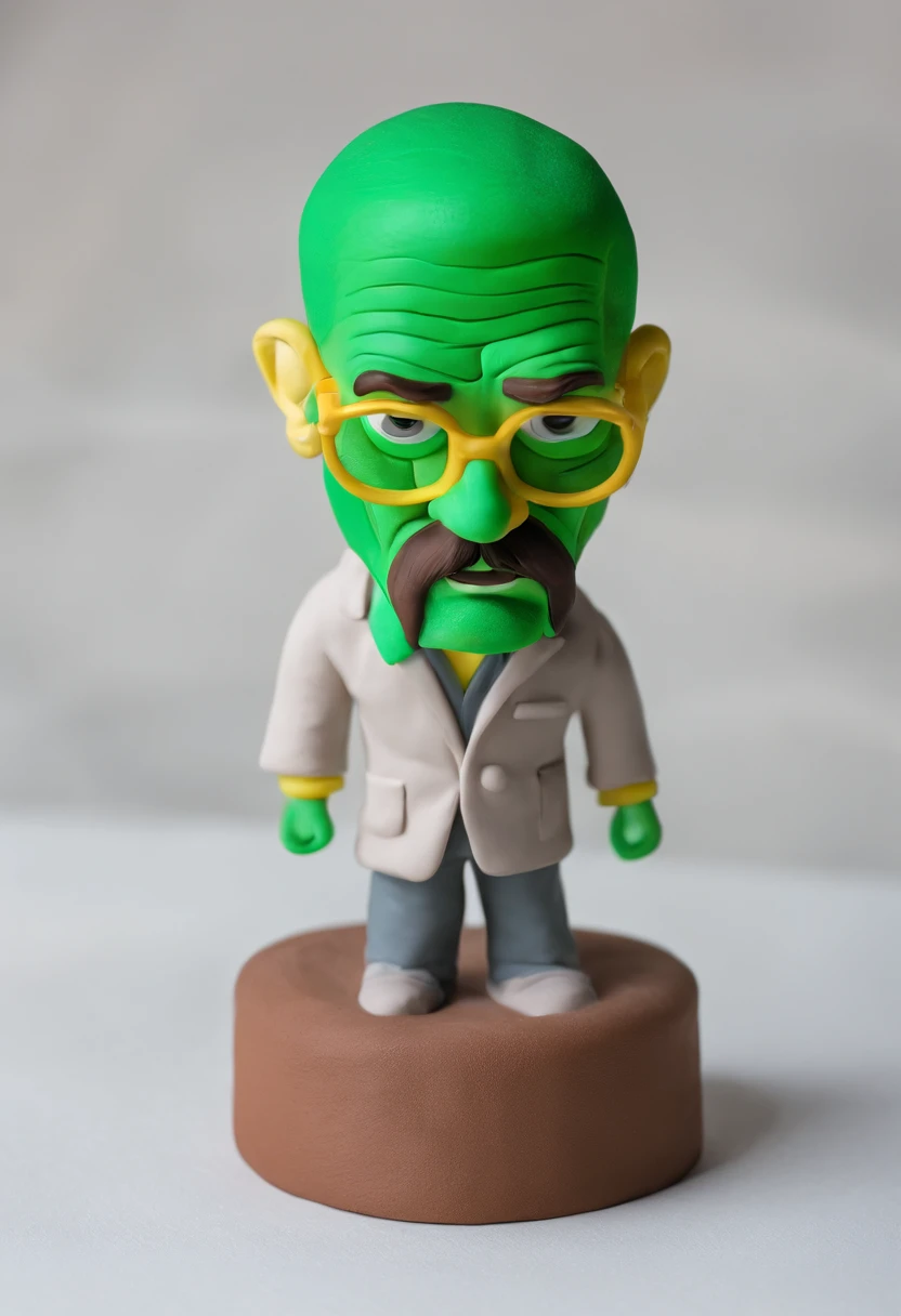 Walter white naked with green fog surrounding him