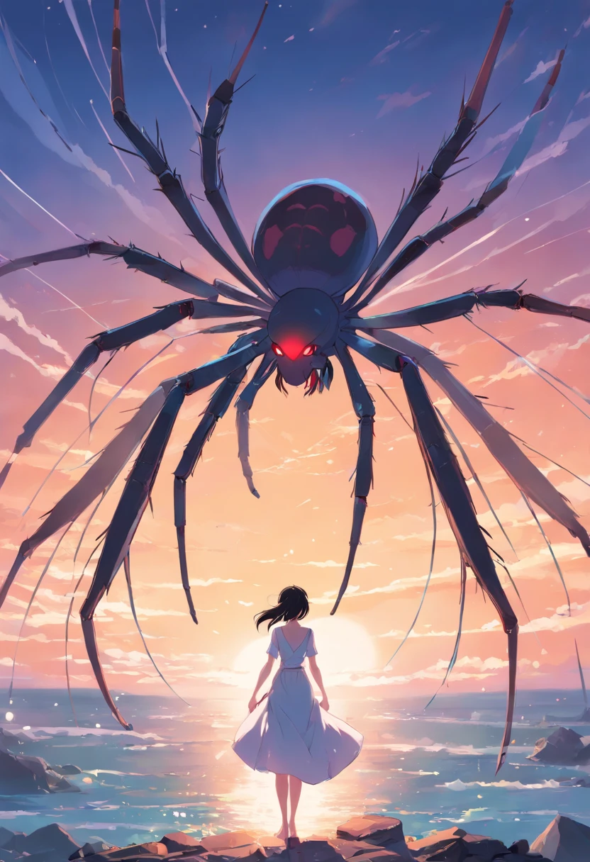 There is ugliness in beauty, But there is also beauty in ugliness. Spider Lady. Spiders. In the style of Adrian Gheni, Esao Andrews, Jenny Saville, Edward Hopper, surrealism, The Dark Art of James Jean, takato yamamoto, Inkpunk minimalism. Tim Burton. In the style of "Corpse Bride".
