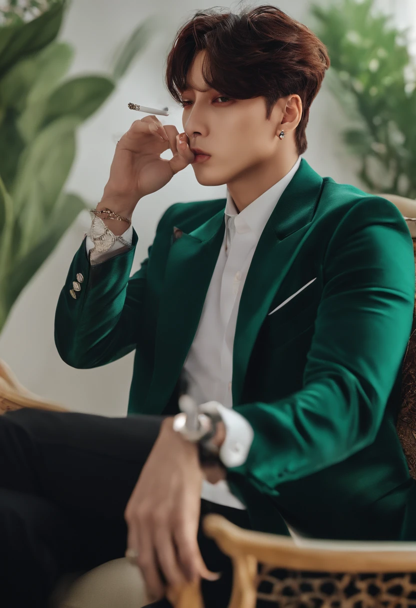 Jungkook smoking