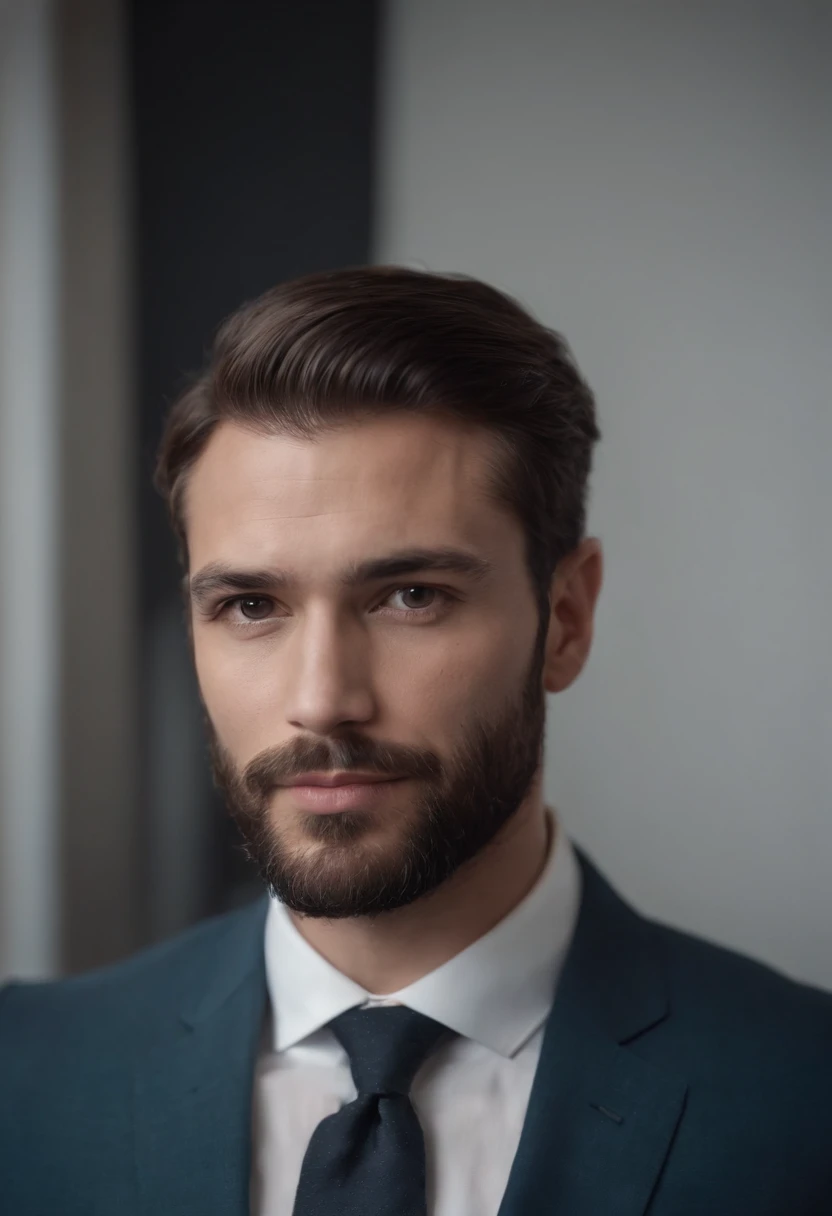 Homem lindo de terno , barba linda , homem sexy executivo, terno preto