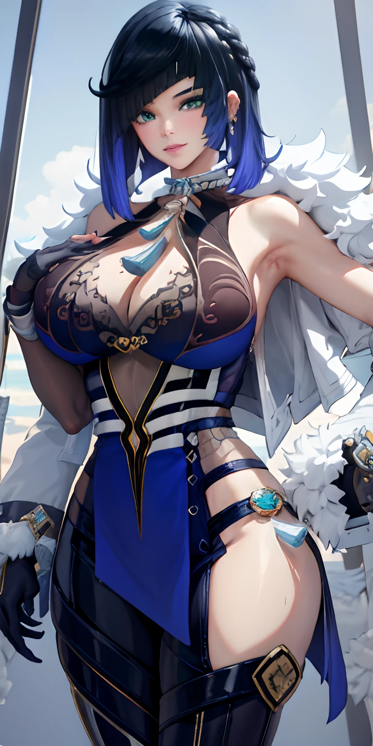 Young Beyonce in big see through croptop, huge cleavage, massive round , hourglass shape, big , realistic, unreal engine 5, masterpiece, beautiful, highly detailed,, equirectangular 360, Highres, [(art by Willi Baumeister:1.1), (art by John T. Biggers:1.2)::17], official art, unity 8k wallpaper, ultra detailed, aesthetic, masterpiece, best quality, photorealistic