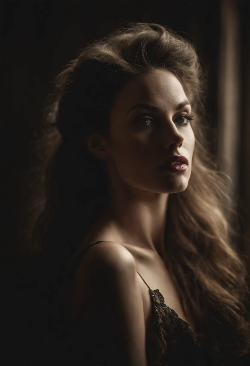 jolie femme avec jolie regard belle silhouette