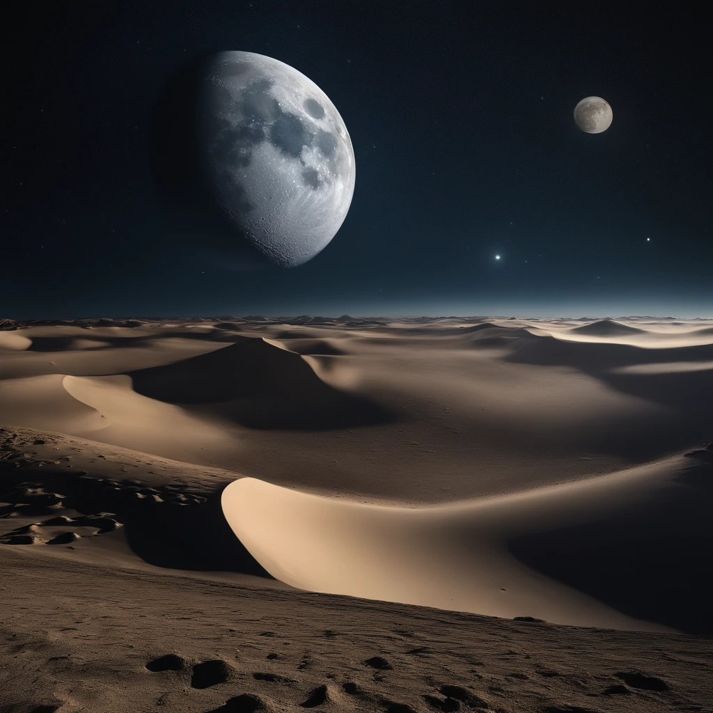Master Parts、topquality、Excellent image performance、8K quality、Beautiful photos of the starry sky、a gorgeous、Arched Milky Way:1.25、View of the Earth from the lunar surface:1.25, Lunar surface, Space photography, On the Moon, Background of the Moon, Background of the Moon, On the Moon, Solo Lunar, Space photography, moonlight landscape, Focus on the Moon, On the Moon, Numerous craters, See the Earth from the surface of the Moon:1.9, The Great Earth in the Sky:1.9