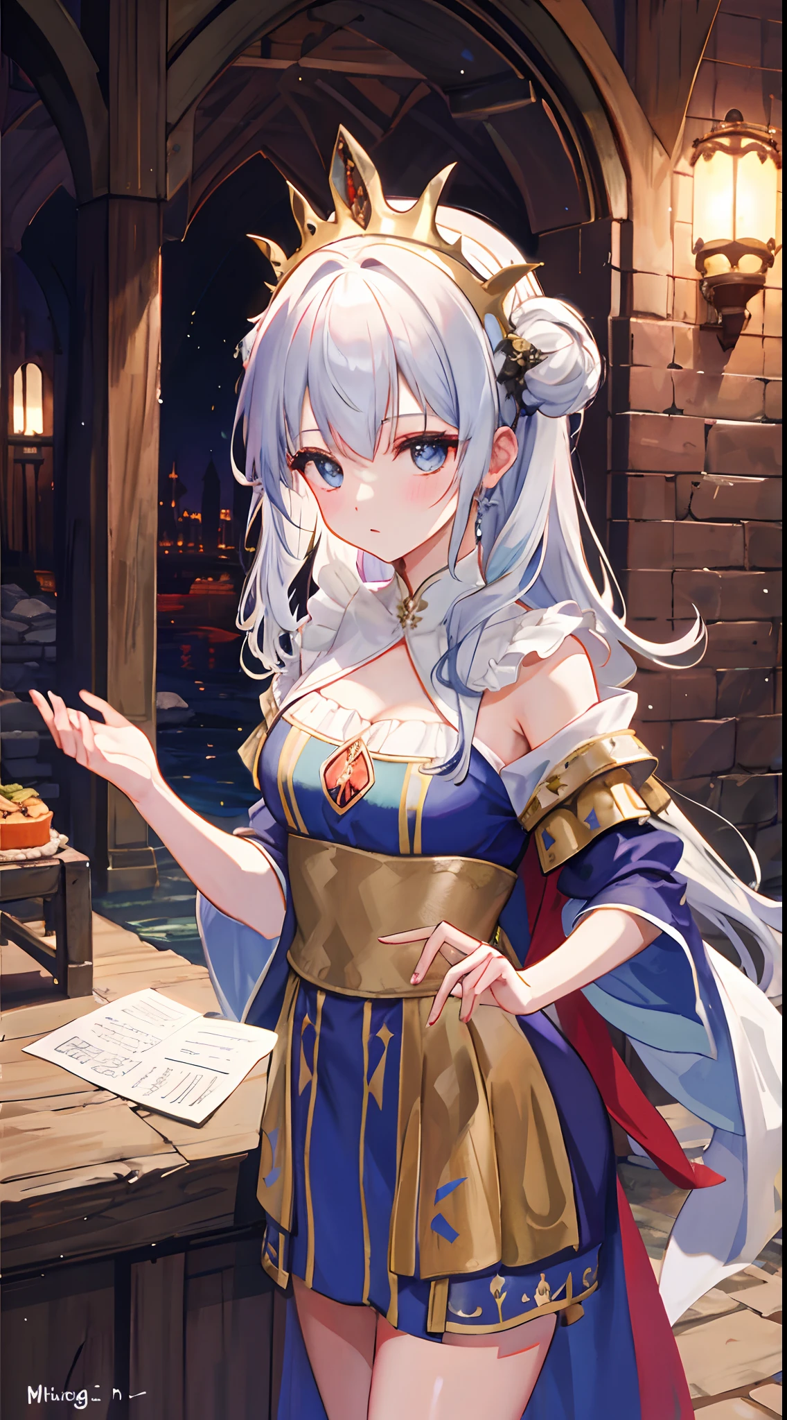 a beauty girl,medieval times,Robe